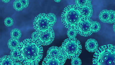 vista microscópica del coronavirus