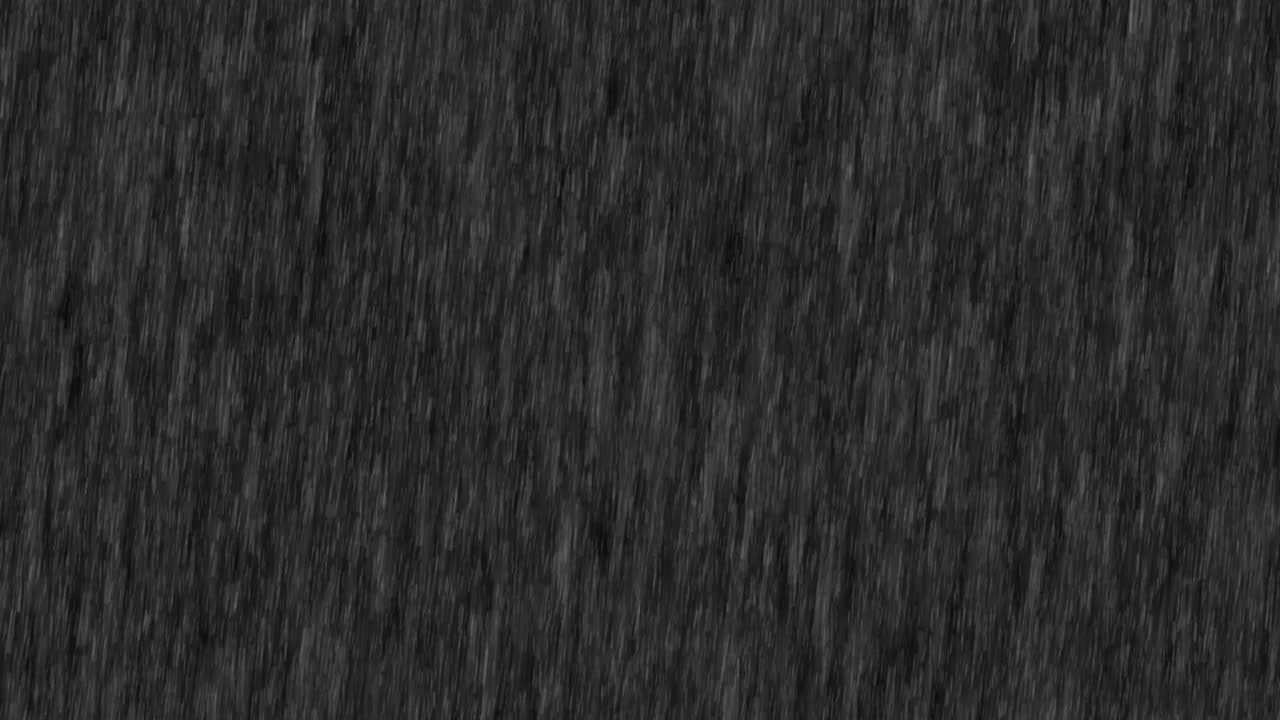 heavy rain looping over black background. Isolated Rain Loop on Black and green screen