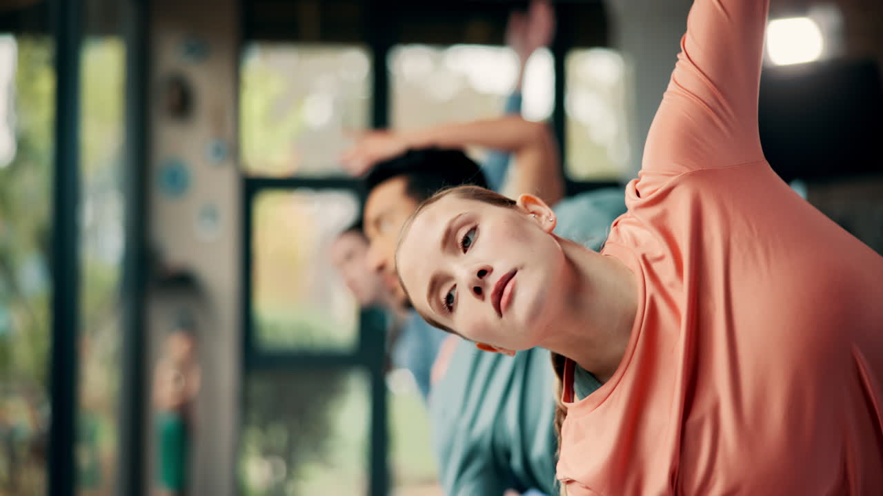 Yoga Class: Stretching Exercises