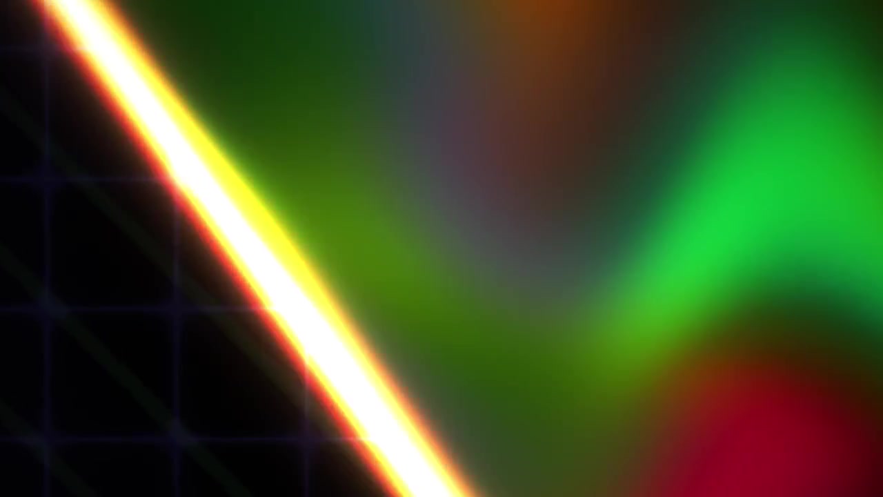 Sfondo Animato Astratto con Strisce di Luce Luminose e Motivo a Griglia
