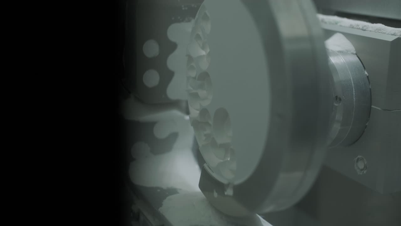 máquina de corte por cnc de coronas de zirconia a partir de circonia sin cocer