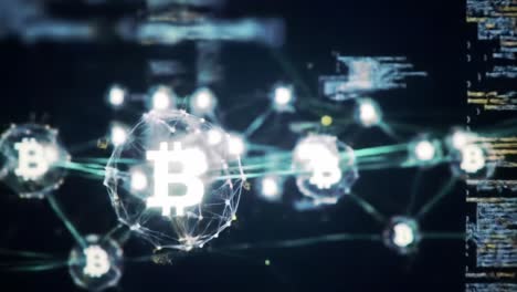 exploring the intricate world of blockchain technology: visualizing data interconnections and cryptocurrency networks in a digital landscape