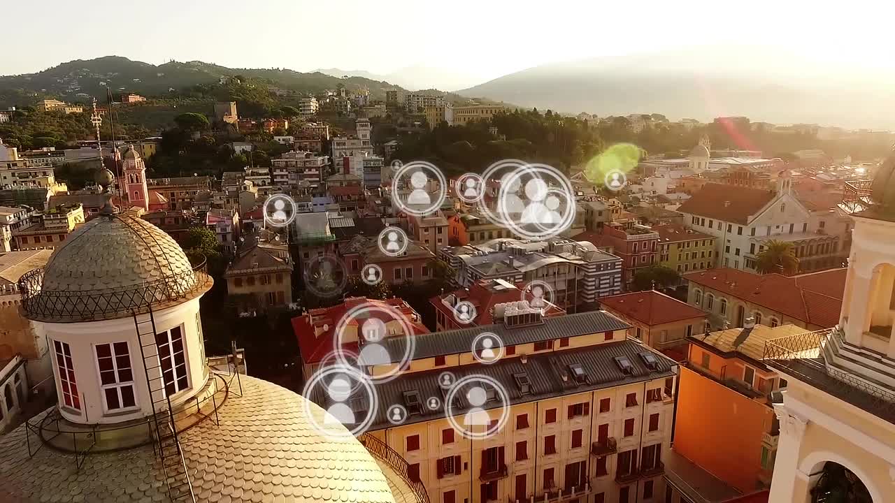 도시에서 디지털로 연결된