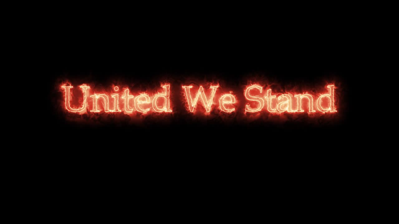 estamos unidos escrito con fuego.