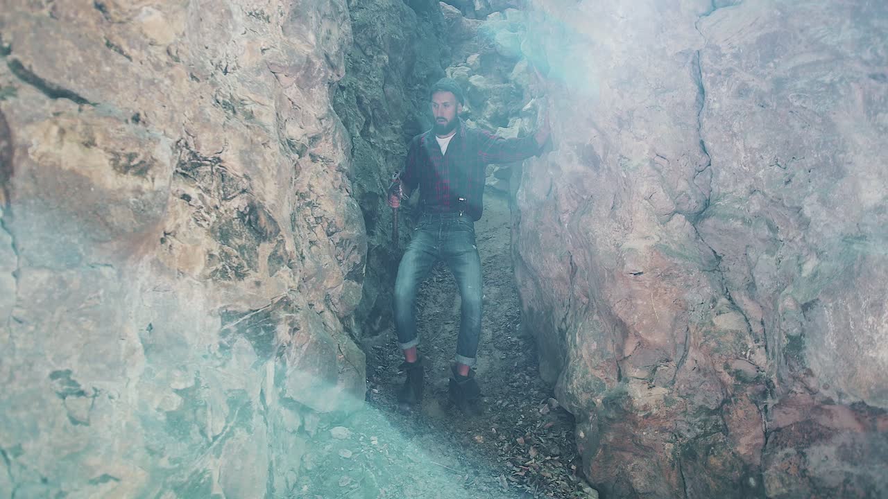 Exploring a Rocky Cave