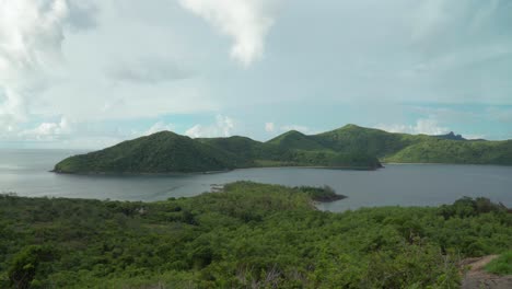 Heavenly-islands-with-perfect-green-jungle-on-a-summer-day,-Tropical-Fiji