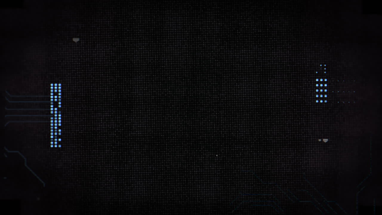 Digital computer screen with HUD elements