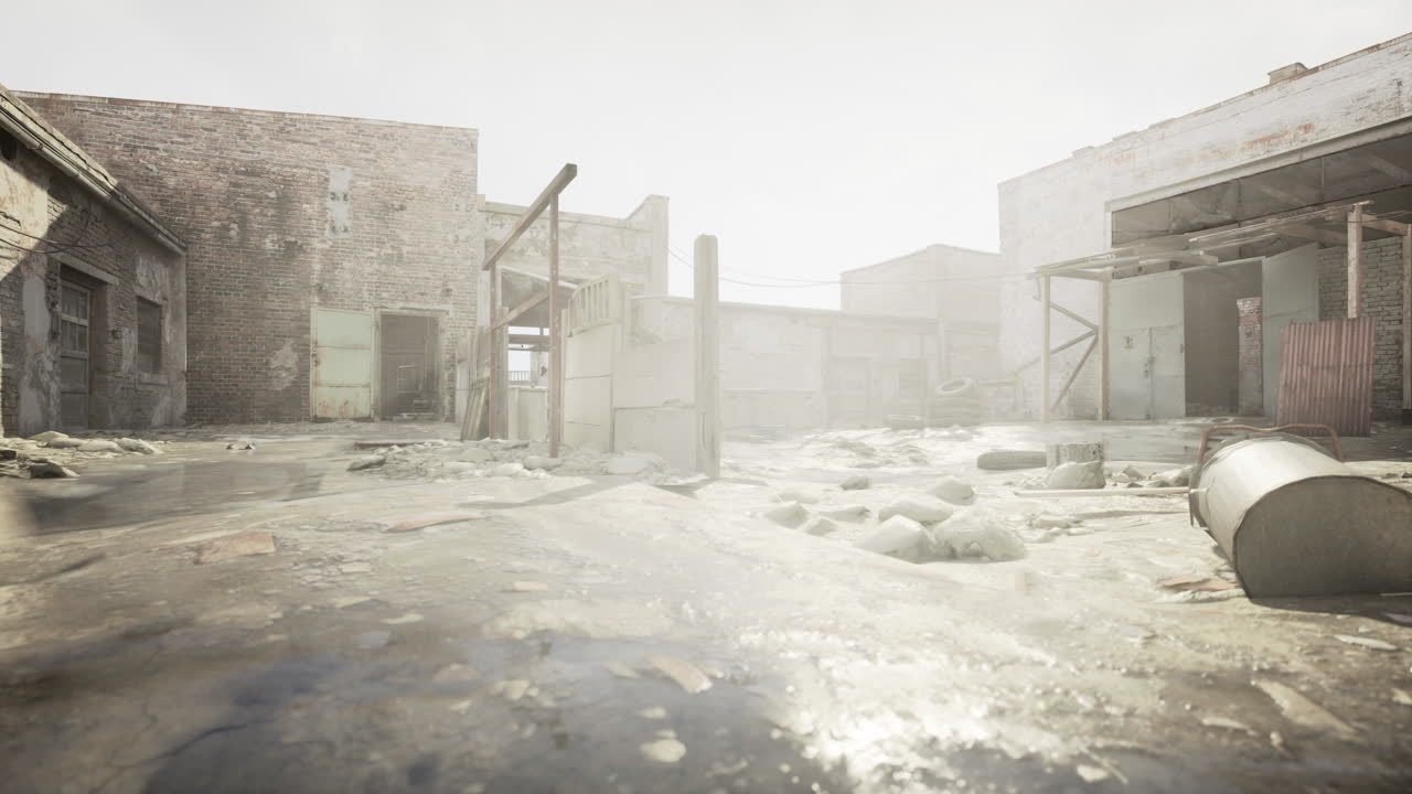 포스트 아포칼립스 도시 폐허