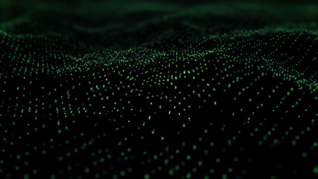 Abstract digital particle wave abstract background.