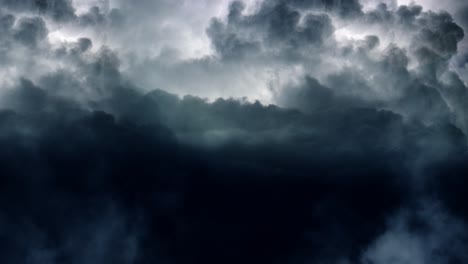 una tormenta moviéndose en el cielo oscuro, punto de vista