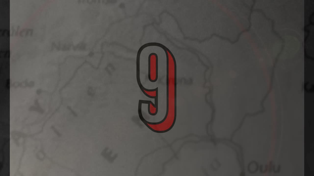 cuenta atrás contra un fondo gris 4k