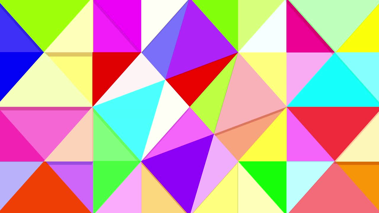 colorida caja de forma geométrica movimiento de bucle sin costuras suavemente alrededor puede ser utilizado como fondo para la educación del niño.