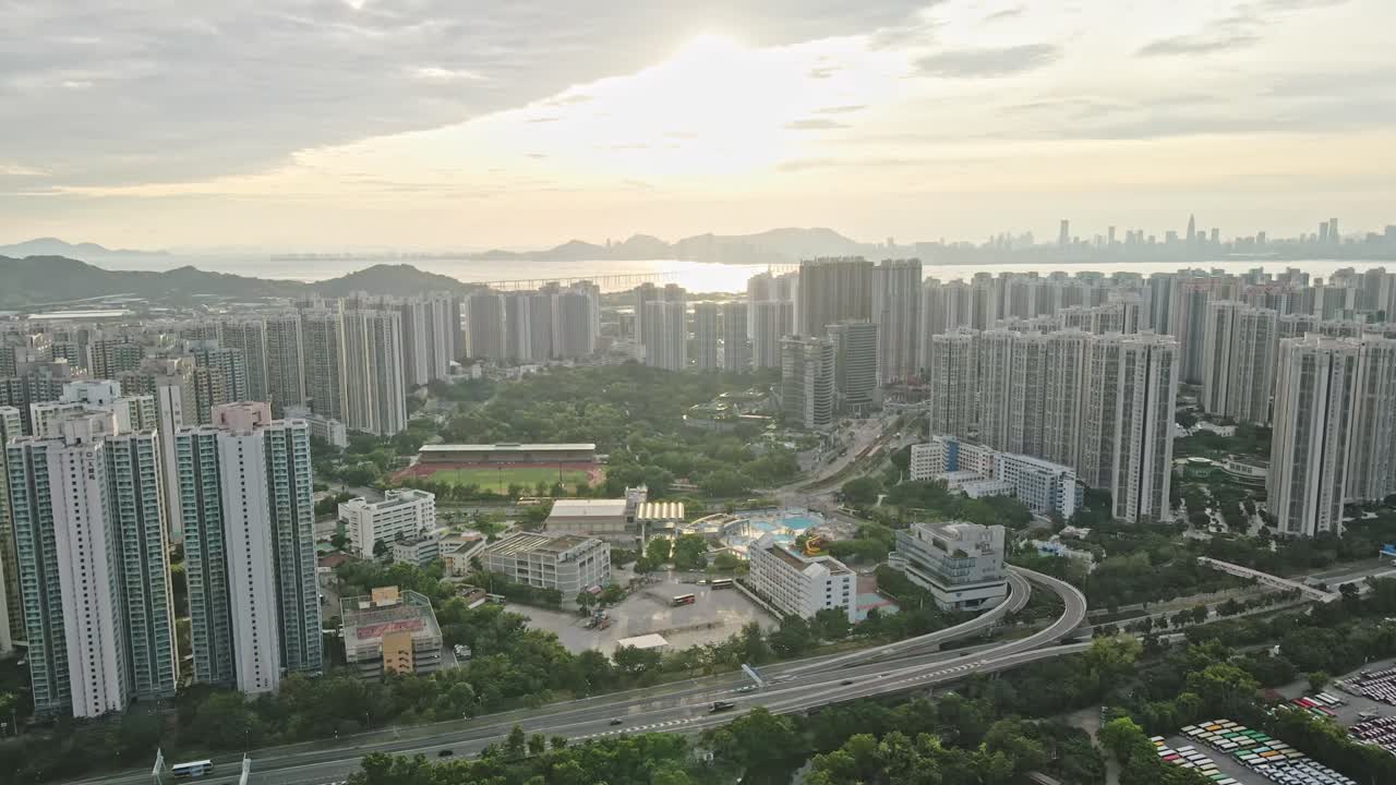 comunidad tin shui wai y área recreativa en hong kong