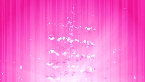 espiral partícula brillante de las flores de cerezo. patrón sakura. baile de cerezo japonés. vórtice de pétalos rosados. animación de bucle abstracto.
