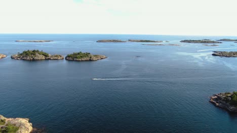 imágenes de drones de noruega sur de noruega, costa escandinava