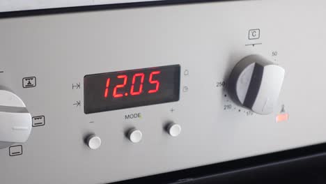 oven control panel