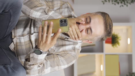 vertical video of the man who reads the good news.