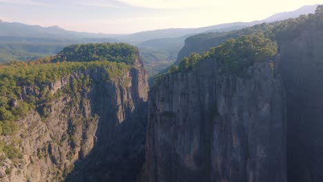 dramatic mountain valley landscape