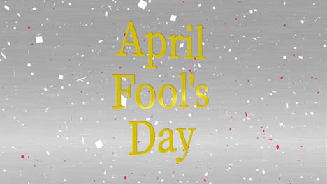 4월의 어리석은 영어 메시지 텍스트 애니메이션 모션 그래픽