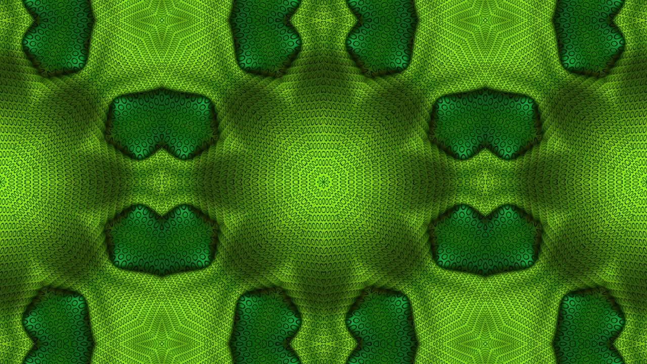 3d en bucle abstracto ornamentado fondo decorativo. hipnótico caleidoscopio de moda.