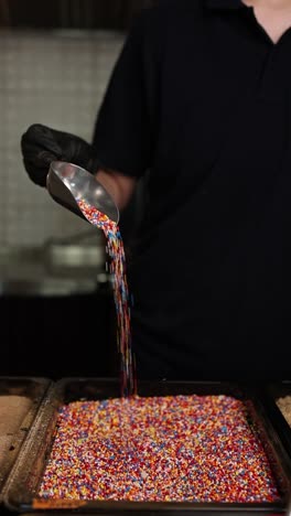 sprinkles being poured