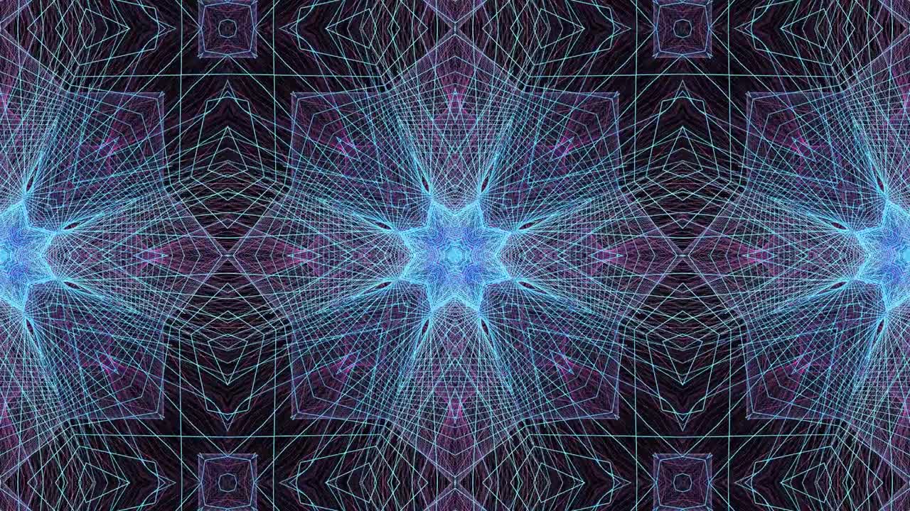 animación mandala. patrón geométrico abstracto redondo