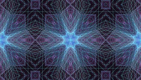 animación mandala. patrón geométrico abstracto redondo
