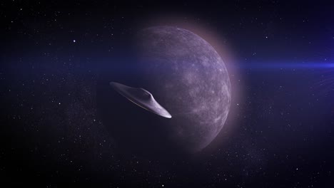 hypothetical encounter of a space object with mercury