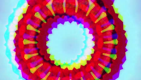 el fondo abstracto de 4k, el bucle de fantasía en movimiento dinámico, el caleidoscopio.