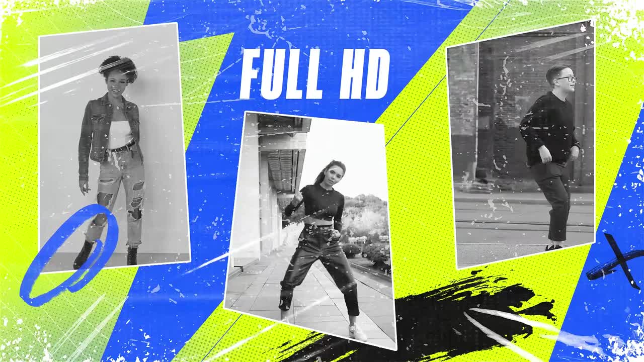 Un modello grintoso in stile grunge con immagini texturizzate