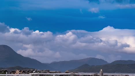 Clouds-passing-over-the-fjord-on-a-beautiful-spring-day