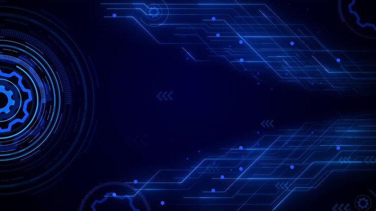 Circuito processore digitale per AI intelligenza artificiale machine learning elettronico 4k 3d.