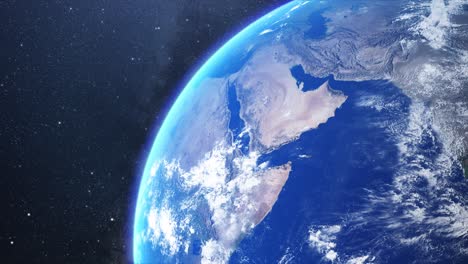 Close-up-view-of-planet-earth,-globe-or-world-from-space
