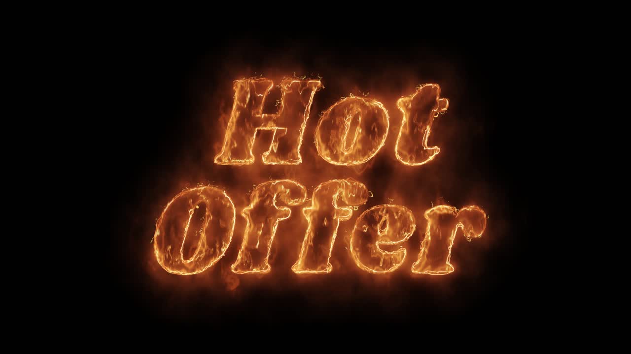 Hot Offer - Burning Text Effect