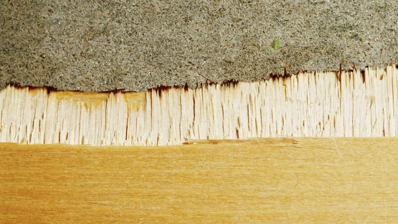 Close-up of wood and concrete