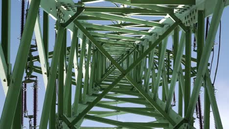 example of high voltage pylon construction - inside view