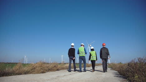 wind farm inspection team