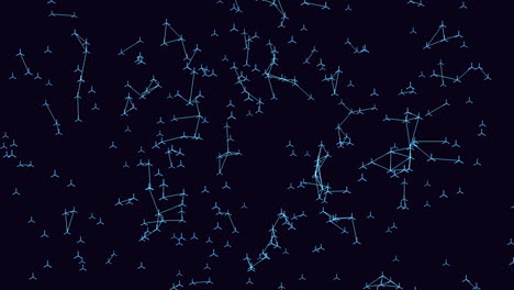 night sky's guide a stunning constellation map with connecting stars