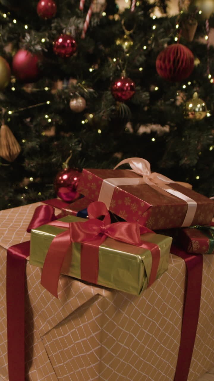 Festive Christmas Tree with Gifts