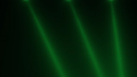 Spotlight-neon-green-beams-on-disco-stage