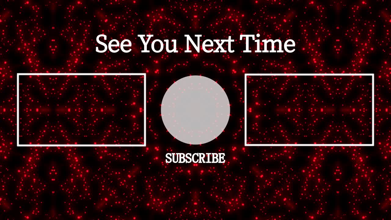 입자 반이는 칼레도스코프 엔드 카드 엔딩 스크린 모션 그래픽