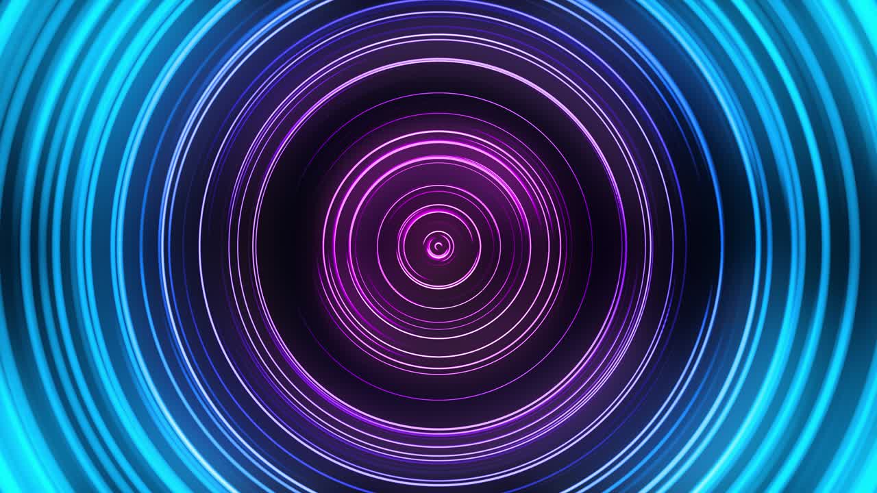 VJ Pink Blue Neon Circles