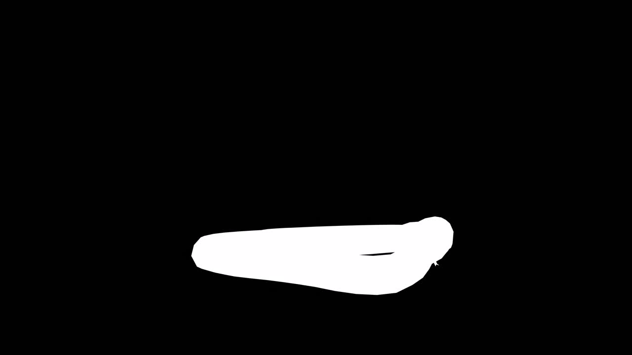 검은색 배경에 기어다니는  파이톤과 비디오의 끝에 포함 된 알파 채널, 3d 애니메이션, 전면 뷰, 애니메이션 동물, 원활한 루프 애니메이션