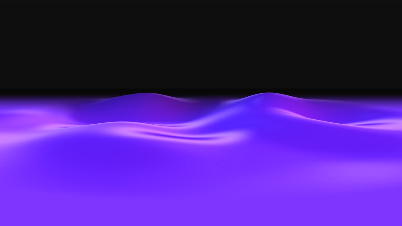 A visually captivating 3D rendering of a purple waveform featuring fluid, organic lines against a dark background, evoking a mysterious and otherworldly aesthetic