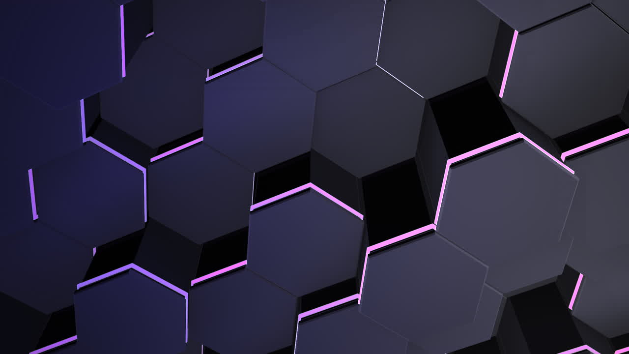 Motion dark black hex grid background 29