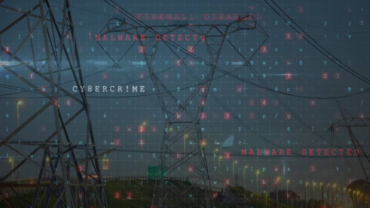 전기 기둥과 도로 교통에 대한 사이버 보안 데이터 처리