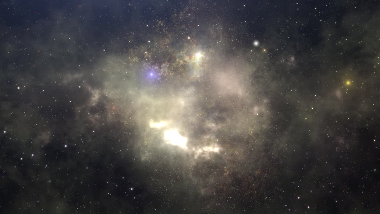 별 무리, 별이 빛나는 하늘, 우주 공간으로 비행