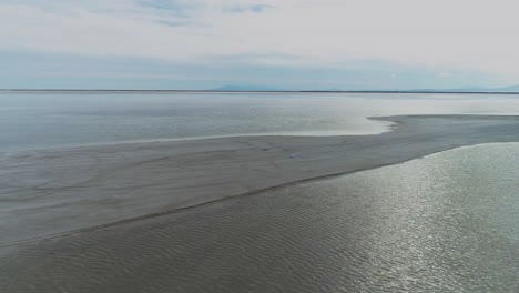 Beautiful-footage-of-a-man-on-a-salt-lake-in-Utah