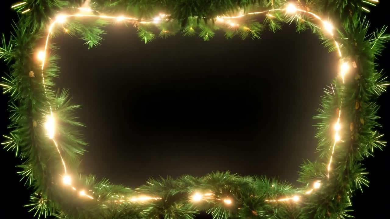 Christmas Lights Frame