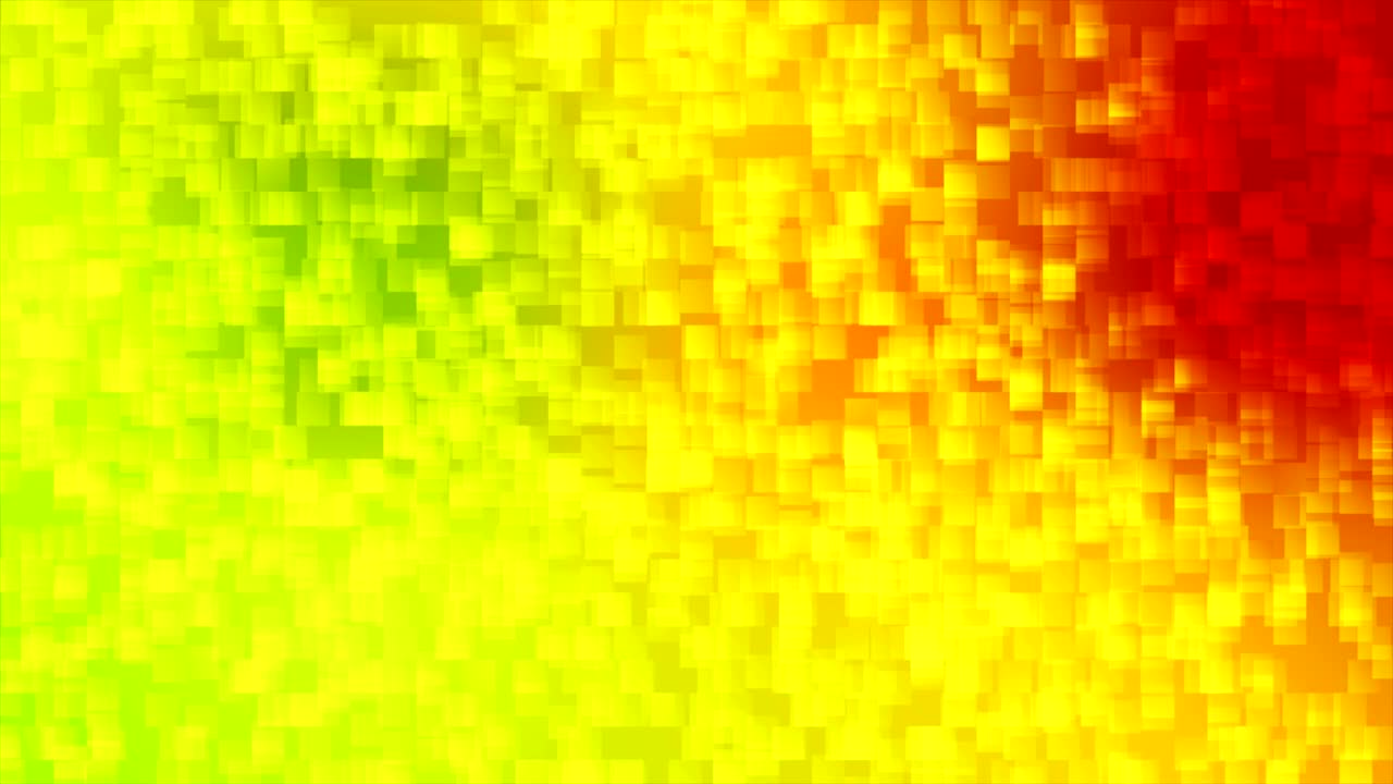 Colorful pixelated squares mosaic video animation